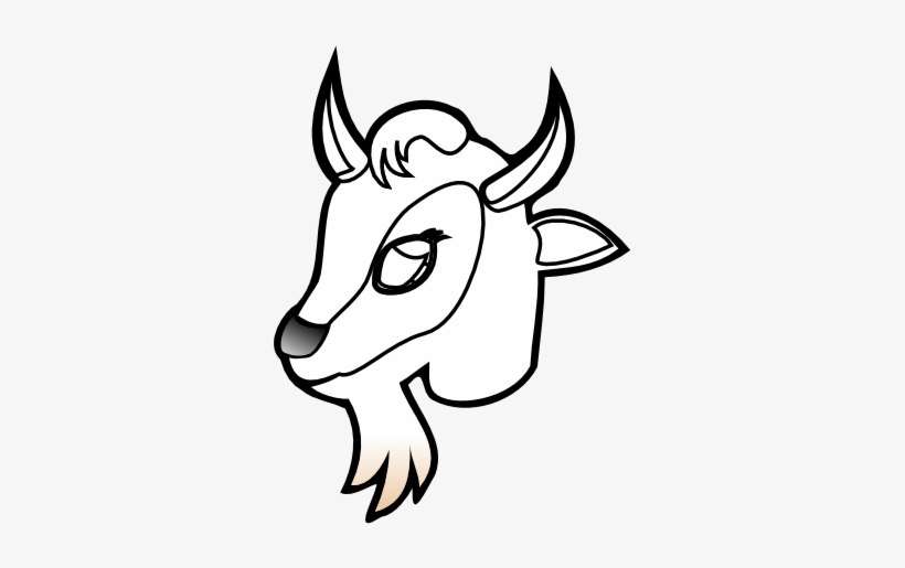 Goat Head Black White Stuffed Animal 37 - Cau Lac Bo Bong Da, transparent png download