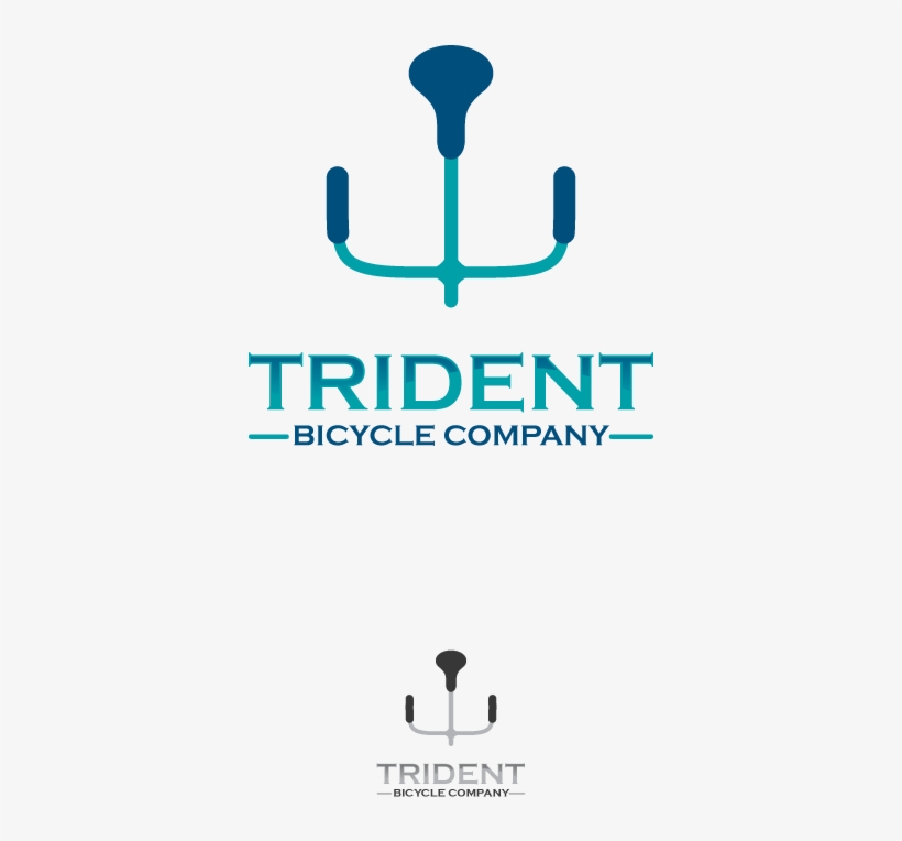 Logo Design By Neil For Trident Bicycle Company - Graphic Design, transparent png download