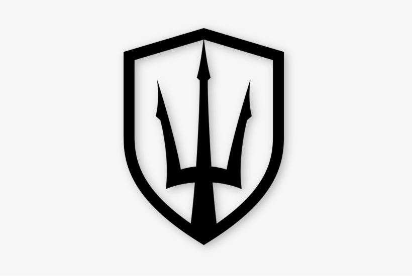 Three Brethren Are We And Sons Of Kronos, Whom Rhea - Trident Shield Logo, transparent png download