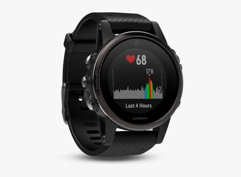 Garmin Fenix 5s Sapphire Black W/ Black Band - Garmin Fenix 5x Sapphire, transparent png download