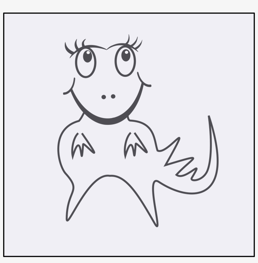 Dinosaur Cartoon Funny - Drawing, transparent png download