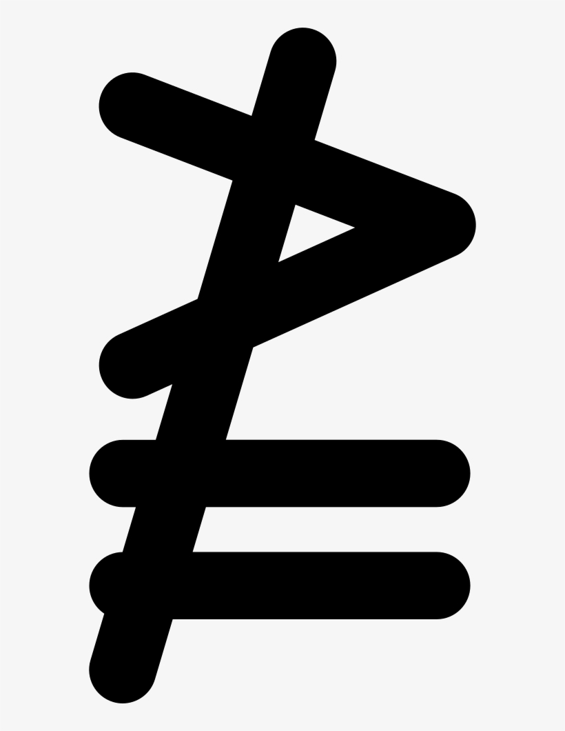 Neither Greater Or Exactly Equal Mathematical Symbol - Icon, transparent png download