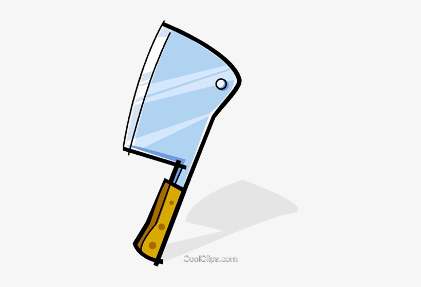 Meat Cleaver Royalty Free Vector Clip Art Illustration - Clip Art, transparent png download