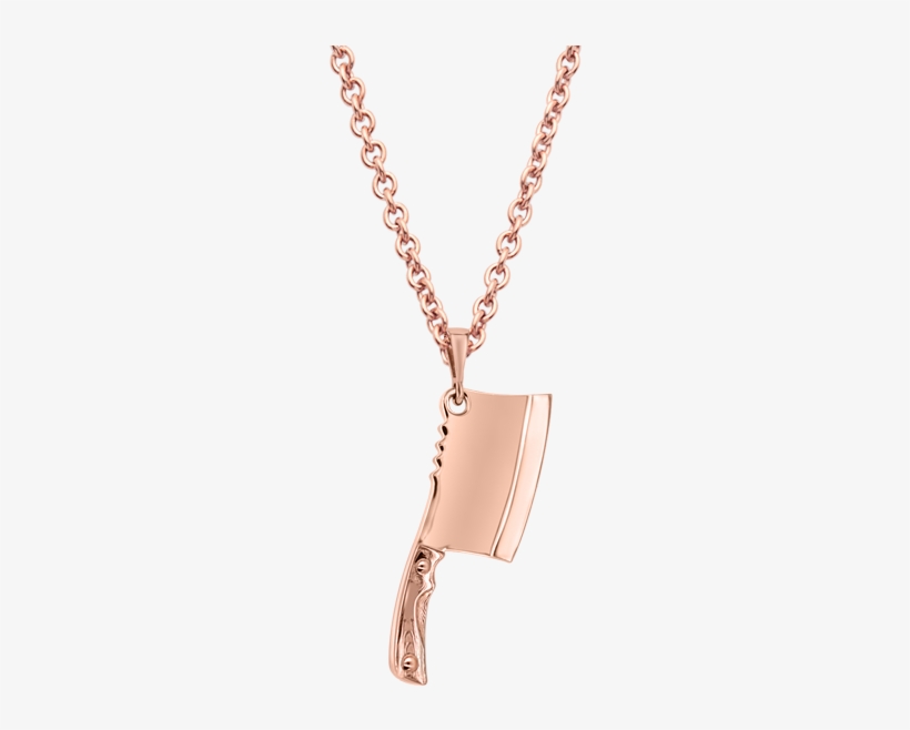 Cleaver Micropendant - Pinner - Kette Rosé Vergoldeter Edelstahl Sternanhänger N5074, transparent png download
