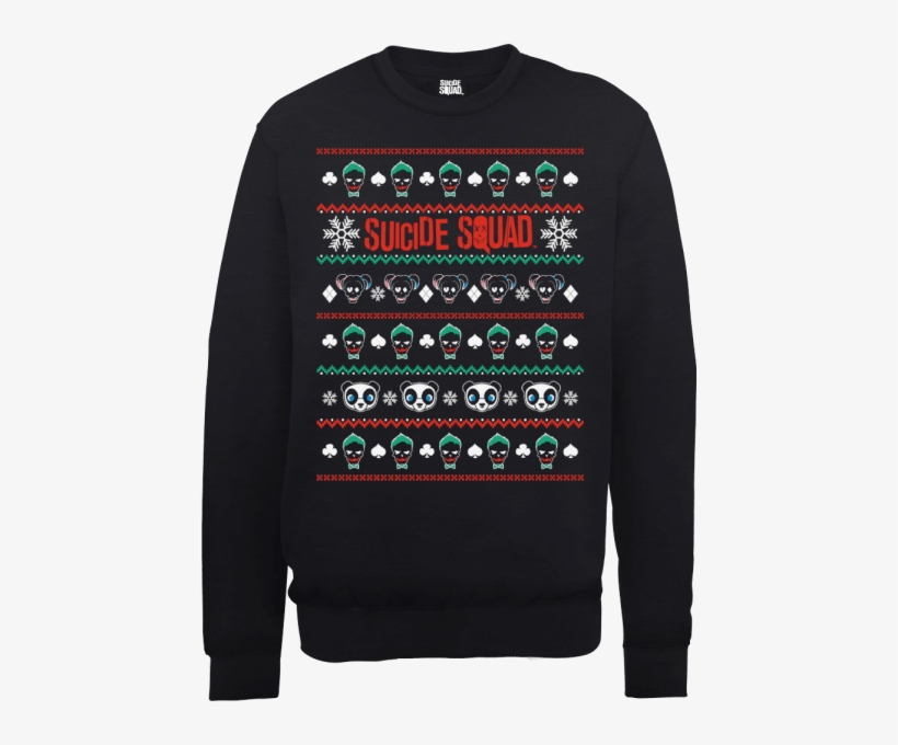 Dc Comics Suicide Squad Harley Joker Panda Faces Black - Joker, transparent png download