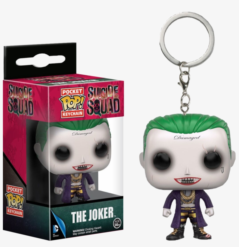 Joker Pop Keychain - Pocket Pop Keychain Suicide Squad Joker, transparent png download