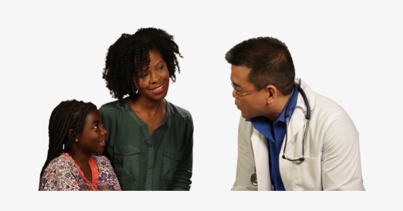 Image Of African American Asthma Patient With A Doctor - Sitting, transparent png download