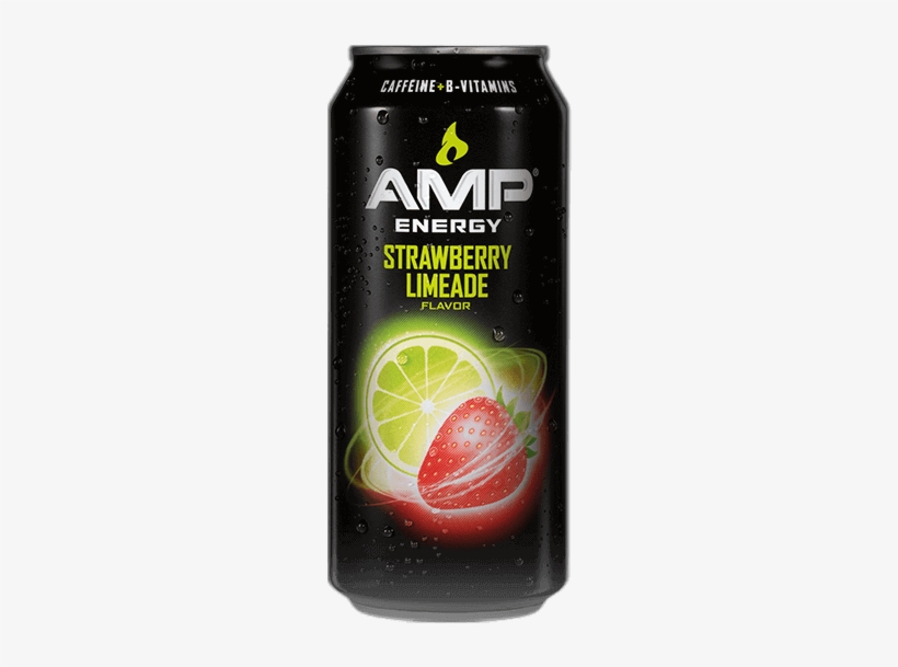 Amp Energy® Strawberry Limeade - Amp Energy Drink, Strawberry Limeade - 16 Fl Oz Can, transparent png download