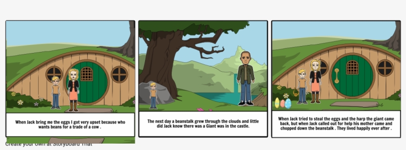 Jack And The Beanstalk - Storyboard, transparent png download