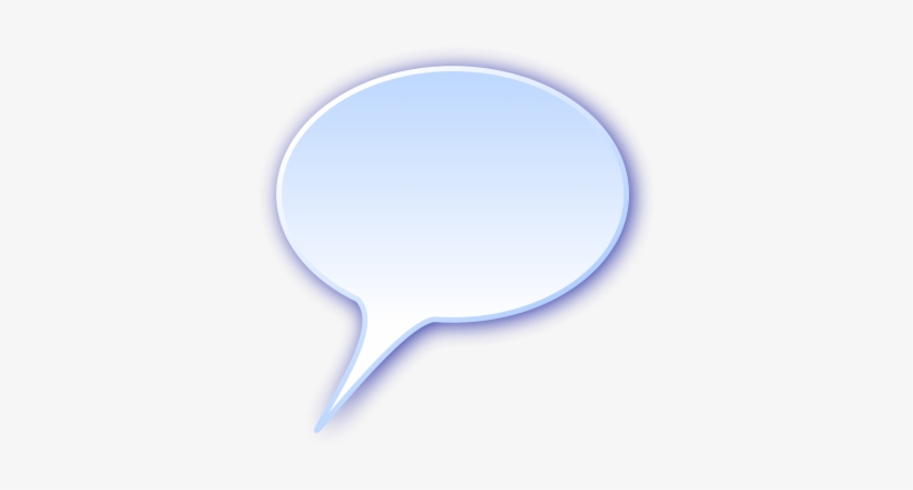 Blue Speech Bubble Image Png Images - Speechless Bubble Png, transparent png download