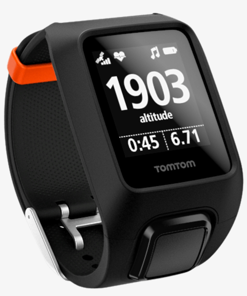 Tomtom Adventurer - Tomtom - Adventure Cardio + Music Gps Watch - Orange, transparent png download