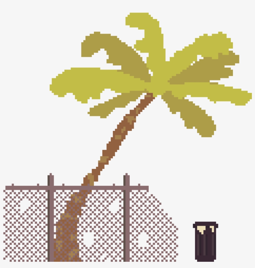 Ghetto - Pixel Palm Png, transparent png download