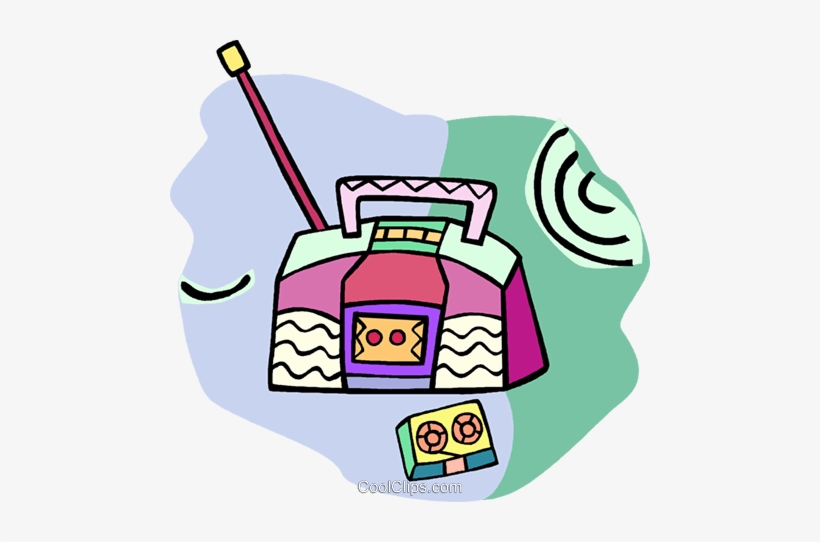 Ghetto Blaster Royalty Free Vector Clip Art Illustration - Illustration, transparent png download