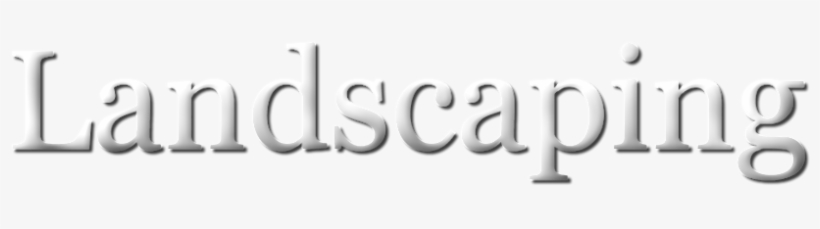 Landscaping Logo Whitesmall2 - Graphic Design, transparent png download
