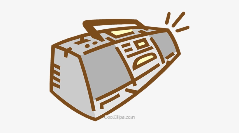 Ghetto Blaster Royalty Free Vector Clip Art Illustration - Clip Art, transparent png download