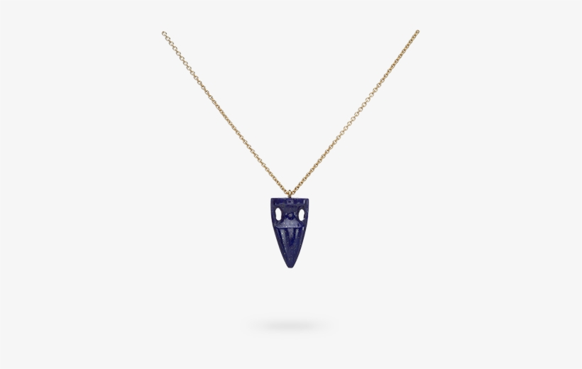Pendant 925' Silver, Lapis Lazuli, Chain, Gold Finish - Pendant, transparent png download