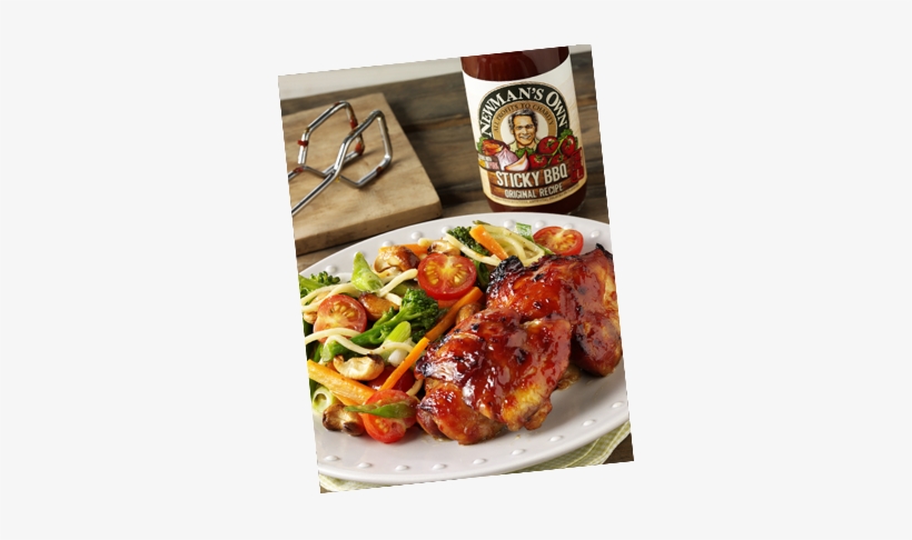 As Well As Being Eaten Hot With The Chicken, The Noodles - Sticky Chicken With Noodles, transparent png download