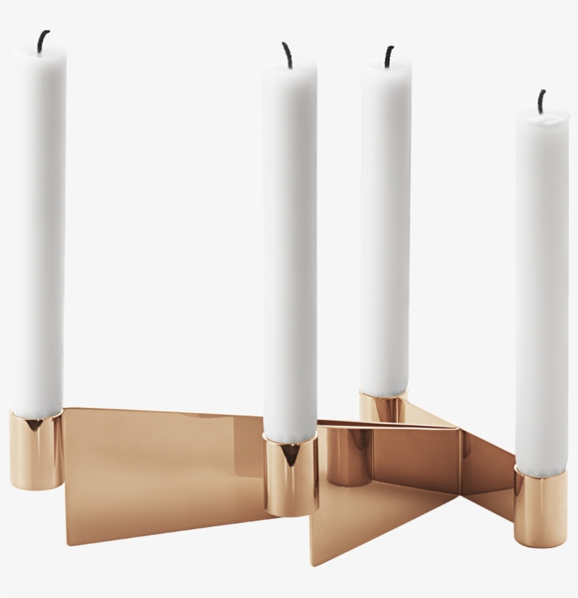 Georg Jensen Urkiola Candle Holder Pvd 19.5 Cm, transparent png download
