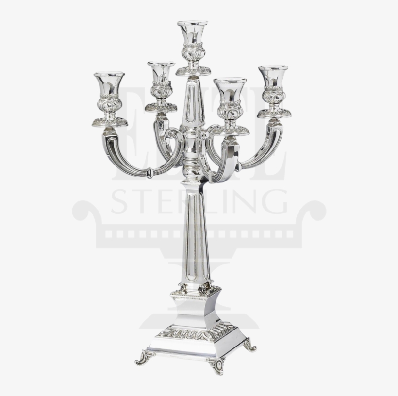 Close Supra Silver Candelabra 5 Branch - Elite Sterling, transparent png download