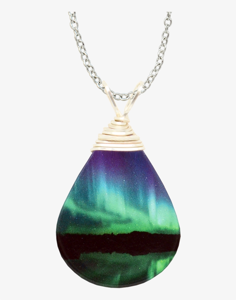 Candelabra - D'ears Women's Northern Lights Necklace, transparent png download