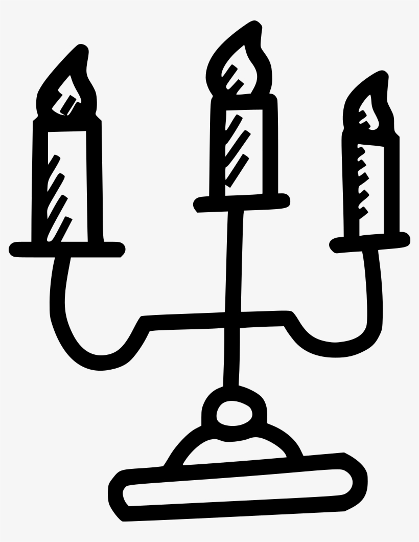 Candle Light Candelabra Christmas Comments - Candelabra, transparent png download