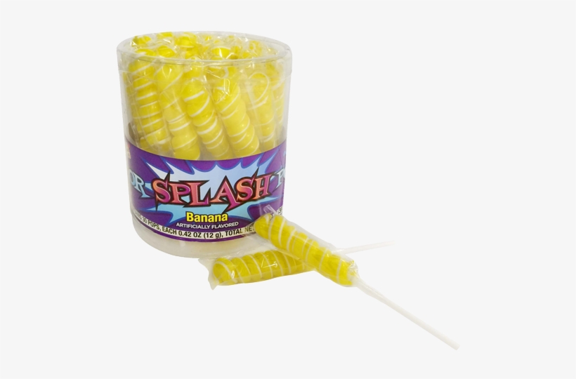 Yellow & White Color Splash Banana Unicorn Lollipops - Alberts Yellow & White Banana Splash Lollipops, transparent png download