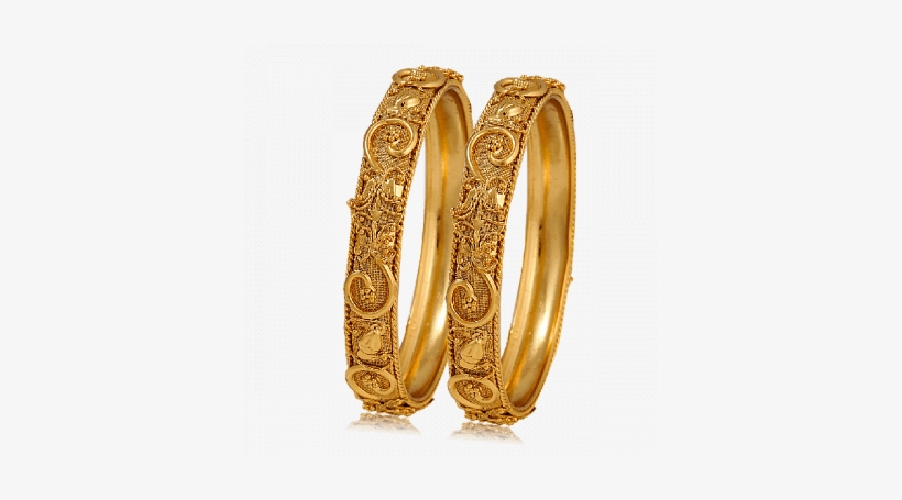 Alia Fashion 22k Gold Plated Indian Bangles Set With - Bangle, transparent png download