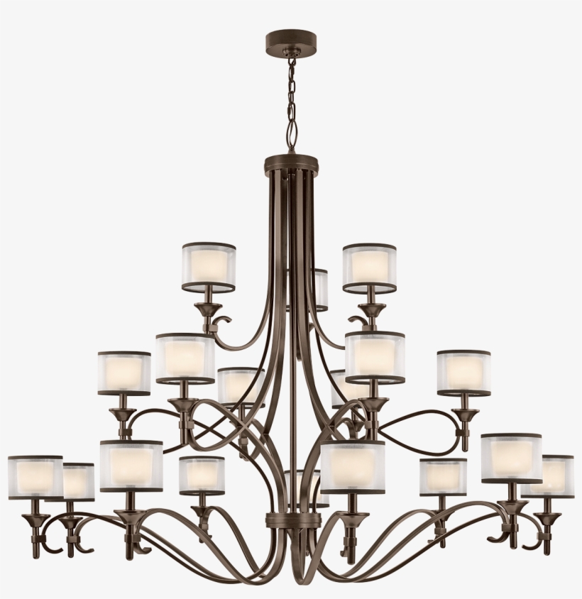 Loading Zoom - Kichler Lighting-42396miz-lacey - Eighteen Light 3-tier, transparent png download