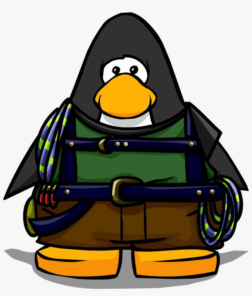 Mountain Climber Gear On Player Card - Club Penguin Blue Tux, transparent png download