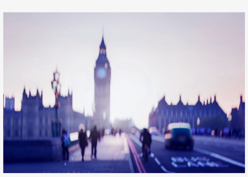 Canvas Londen 17 Zwart Wit - 120 X 80cm, transparent png download
