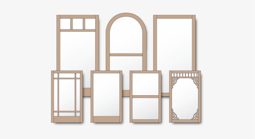 Wood Window Screens And Storm Windows - Wood Window Screen, transparent png download