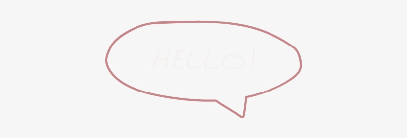 Download A Hand Drawn Hello In A Speech Bubble - Illustration - HD ...