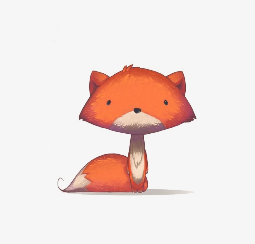 Baby Fox Png Image Background - Illustration Of A Fox, transparent png download