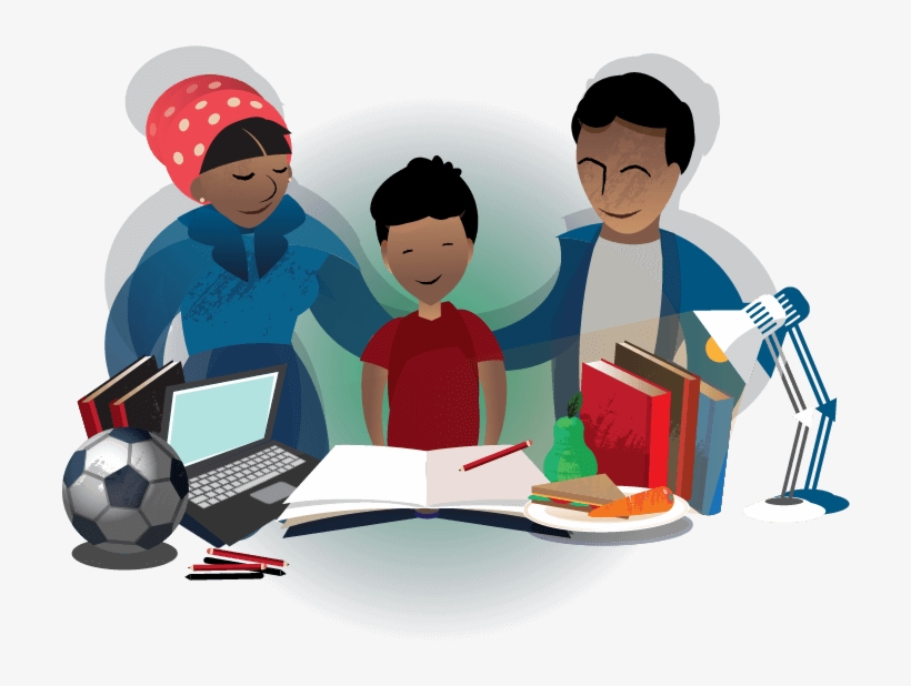 Supportive Family - Cartoon, transparent png download