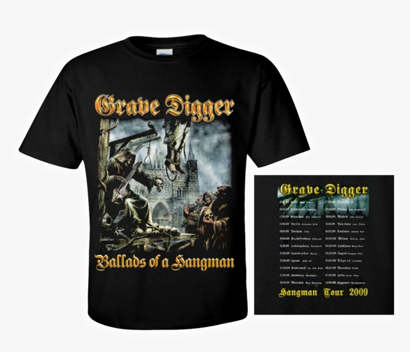 Grave Digger Tshirt Ballads Of A Hangman Teutonic Heavy - Ballads Of A Hangman, transparent png download