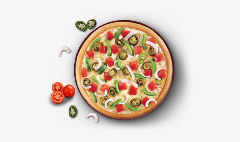 Mexican Green Wave Pizza - Hot N Spicy Chicken Pizza Dominos, transparent png download