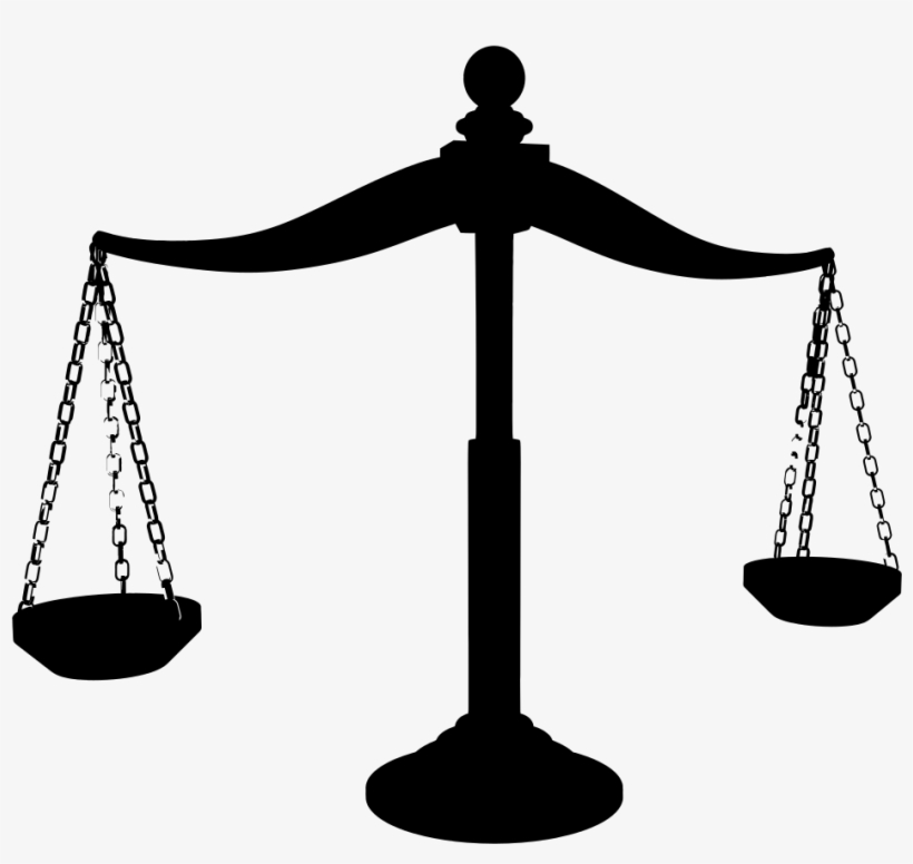 Computer Icons Legal System Measuring Scales Download - Scales Of Justice Silhouette, transparent png download