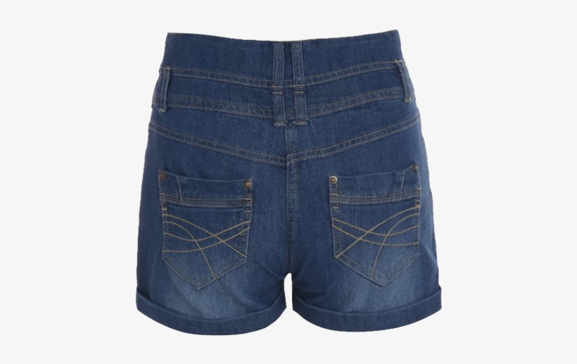 Womens High Waist Denim Shorts - Shorts, transparent png download