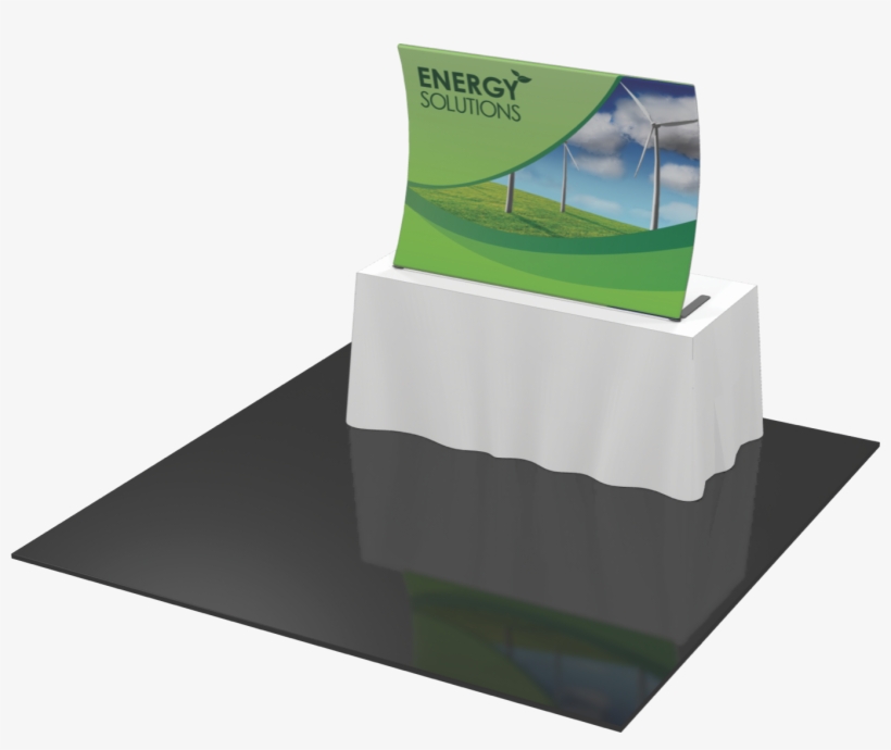 Table Top Wave Shape Design 1 Trade Show Display - Trade Show Table Top Displays, transparent png download