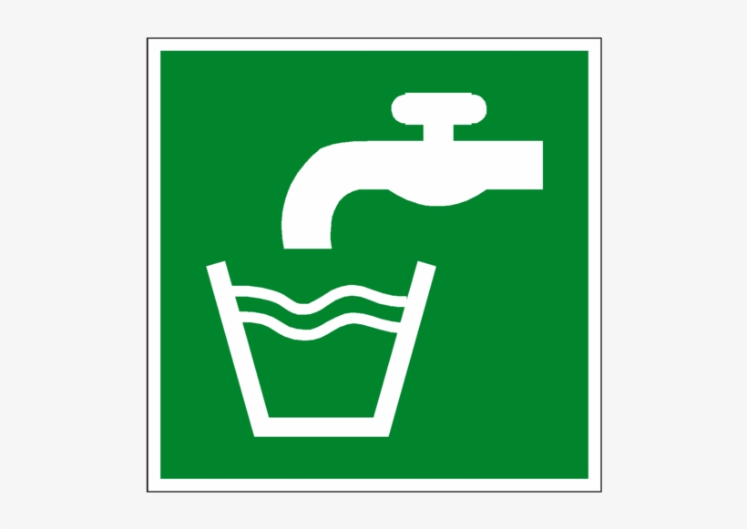 Drinking Water Symbol Sign - Safe Drinking Water Sign, transparent png download