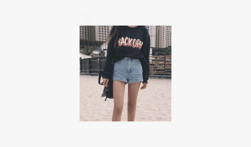 High Waist Double Button Denim Shorts Online Shopping - Mepanda Cuffed Denim Shorts, transparent png download