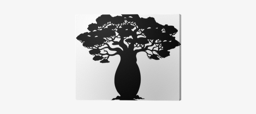 African Tree Silhouette, transparent png download