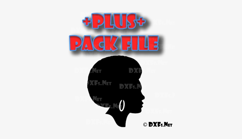 Dxf238-p African American Lady Silhouette Design For - Half Circle Design Cnc, transparent png download