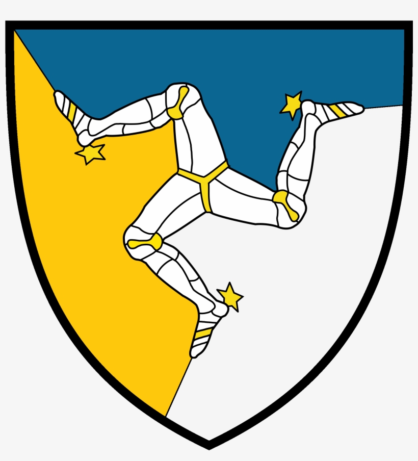 Ochow Many Rules Would This Triskelion Escutcheon Break - Isle Of Man Flag, transparent png download