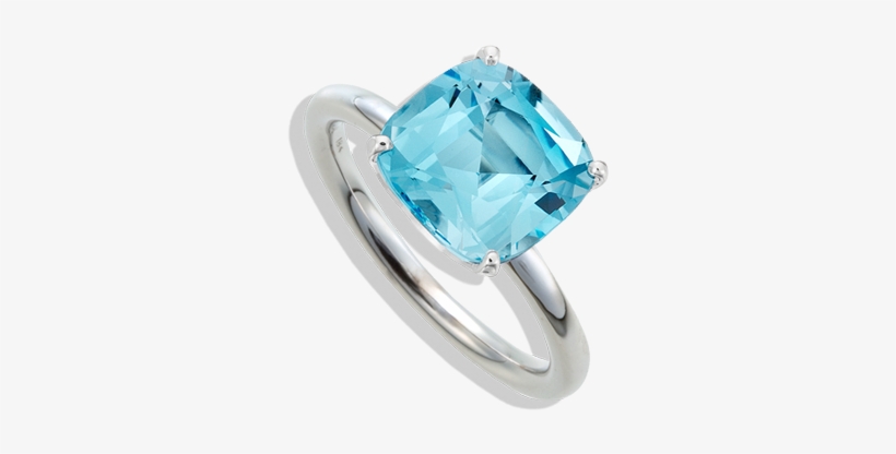 Jane Taylor R708 Sky Blue Topaz White Gold, transparent png download
