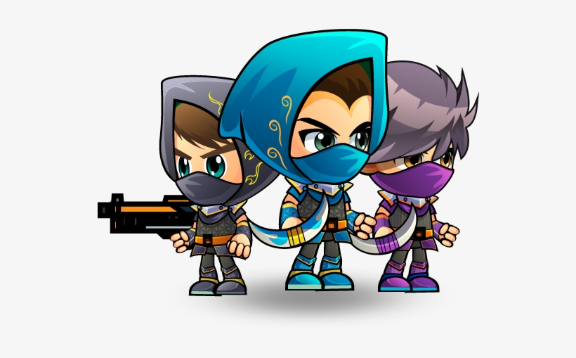 Assassins Game Characters Set - Animated Game Characters, transparent png download