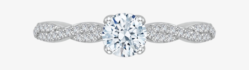 Promezza 14 K White Gold Promezza Engagement Ring - Tacori Ht254625rd Engagement Ring, transparent png download