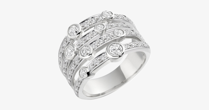 Chunky White Gold Diamond Band - Chunky Gold Ring With Diamond, transparent png download