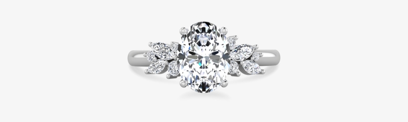 Blythe Oval Cut Engagement Ring - Engagement Ring, transparent png download