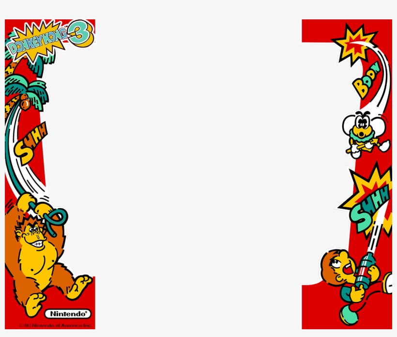 Donkey Kong 3 Marquee, transparent png download